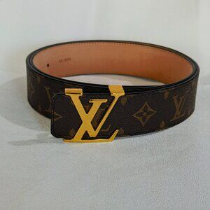 Louis Vuitton Brown Metal Belt